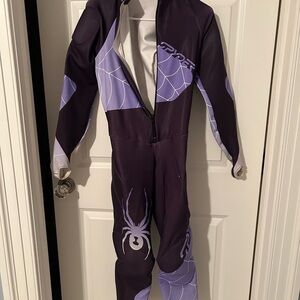 Spyder Purple and White Bodysuit